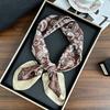 Polka dot silk scarf square scarf high-end new versatile decorative scarf scarf scarf neck cashew flower scarf shawl can be used as a tube top