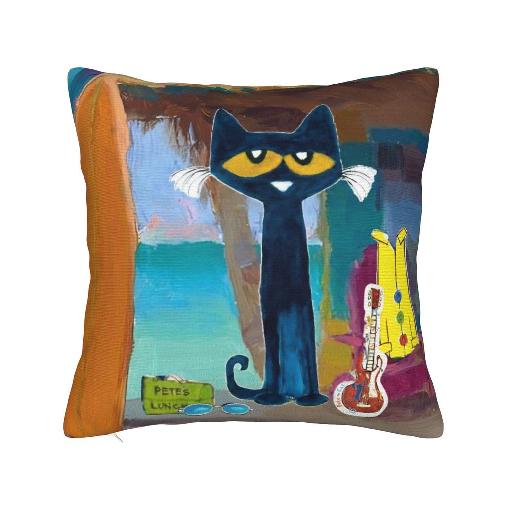 Pete The Cat Pillow Covers Merch Printed Cushion Cover Decorative  Throw Pillow Case Cover Home Multi Size