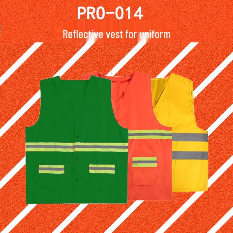 Safety Reflective Vests: Fluorescent Workwear for Construction and Sanitation Railway Vest