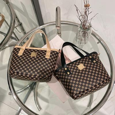 New Women's Printed Bucket Bag, Messenger Bag, Portable Shoulder Bag.