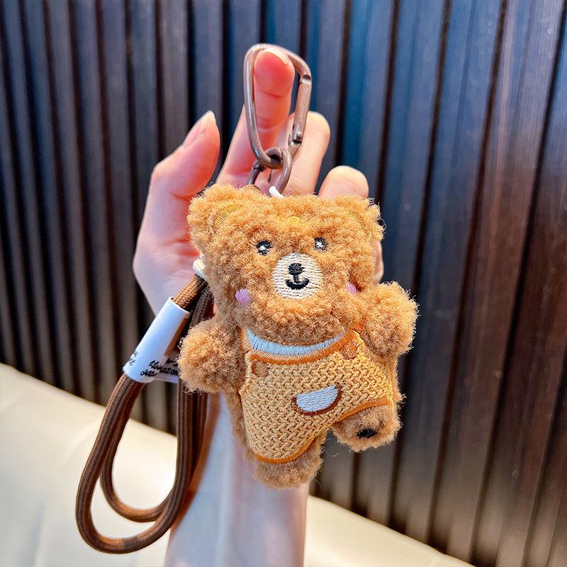 

3D Pink Rabbit Keychain Pendant - Fluffy Car & Bag Charm Gift