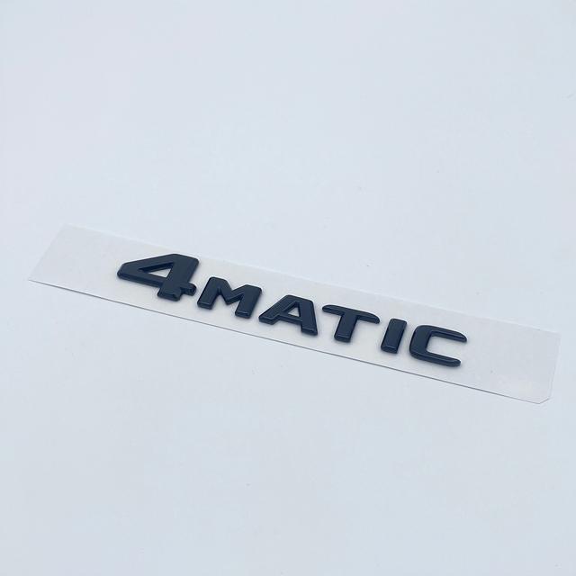 3D Chrome Black Letters GLC300de GLC300e GLC350e  GLC400e 4Matic Emblem for Mercedes Benz GLC X253 Car Trunk Logo Sticker
