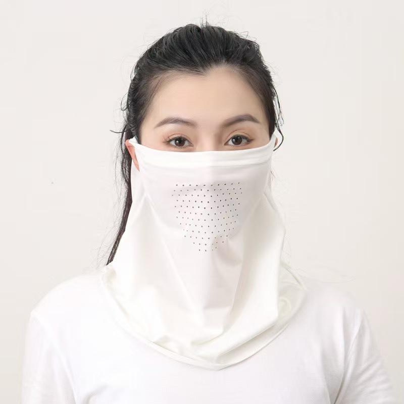 

Unisex Breathable Full Face & Neck UV Protection Ice Silk Cycling Mask One Size