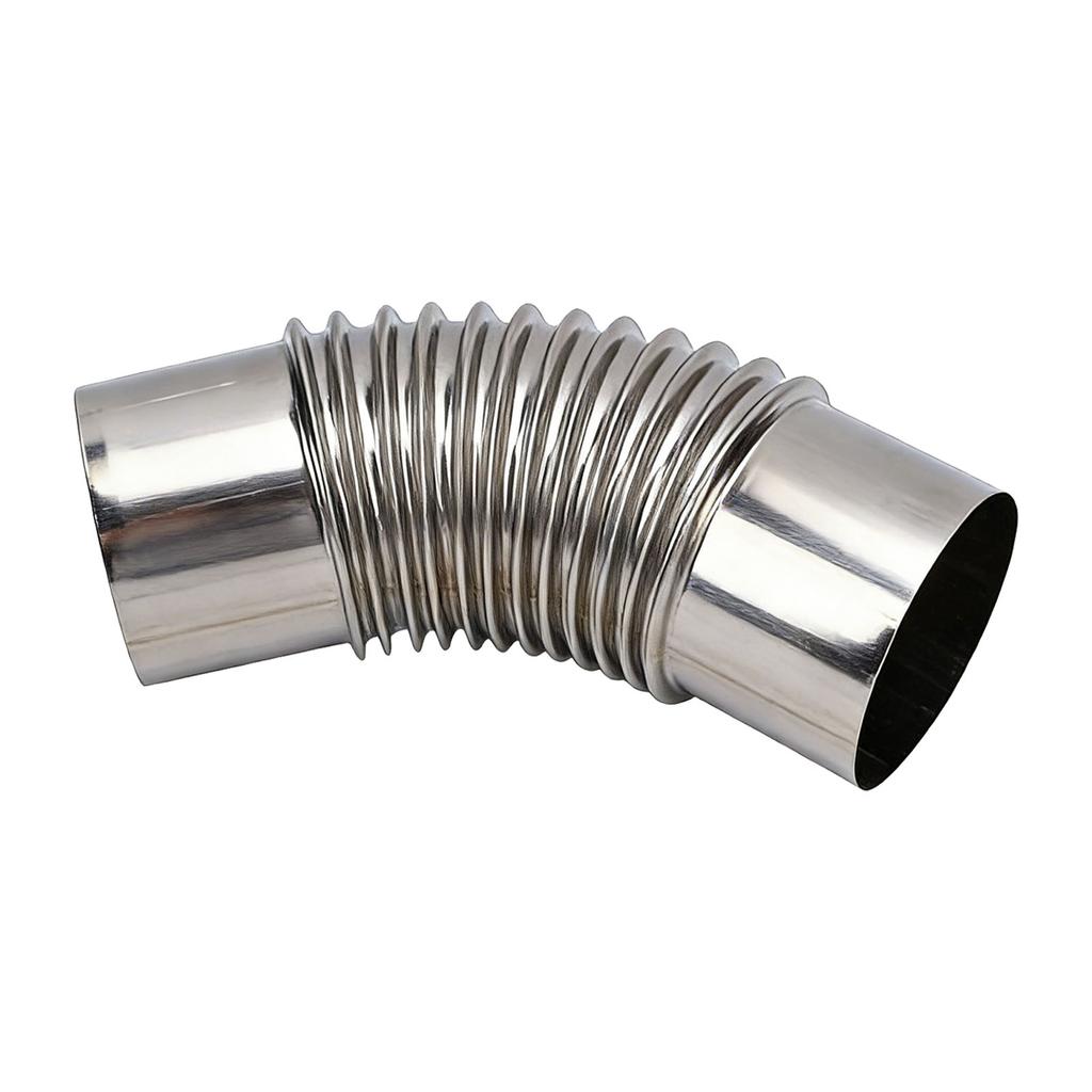 Stove Pipe Elbow 7.5cm Diameter Stainless Steel Flue Extension Elbow Chimney for Outdoor Camping Wood Stove 45 Degree