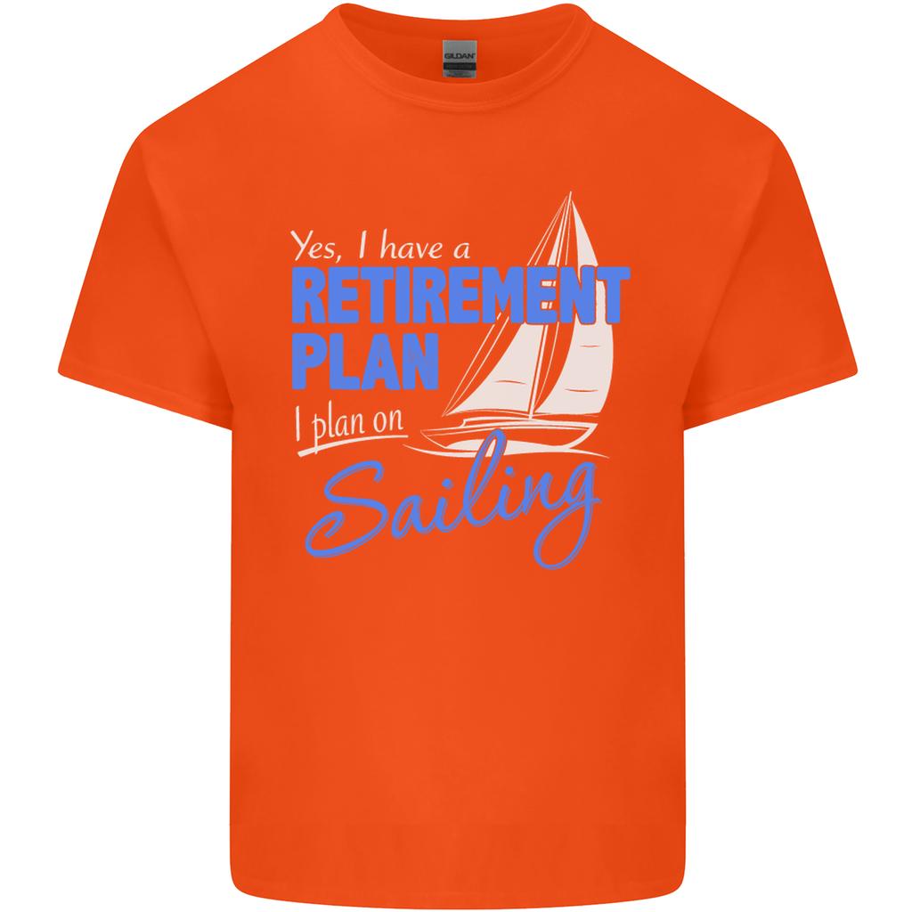 RetireUnisext Plan Sailing Sailor Boat Funny Unisexs Light Cotton TShirt