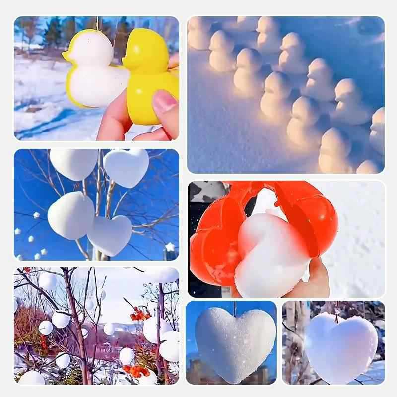 Kids' Duck Snowball Mold - Essential Winter Toy for Snowball Fights