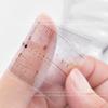Nail Measure Easy Ultra-Thin Soft PVC Ruler Manual Fake Nails Measuring Size Transparent Map Caliper Ruler Nail Art Tool