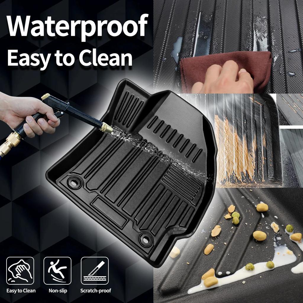for Geely EX2 2025 2026 LHD RHD Custom Fit TPE Car Trunk Mats Quick Clean Non-Slip Bottom All Season Use Accessories