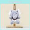 Elephant Blue Plush Toy With Pp Cotton Filling Soft Short Fur For Kids Idea Gift