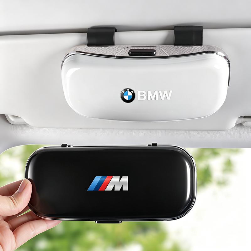 BMW Motorcycle sticker /Car Visor Glasses Box Auto Sunglasses Storage Case For BMW M E46 E90 E60 F30 F10 E92 E87 E91 E30 E39 E36