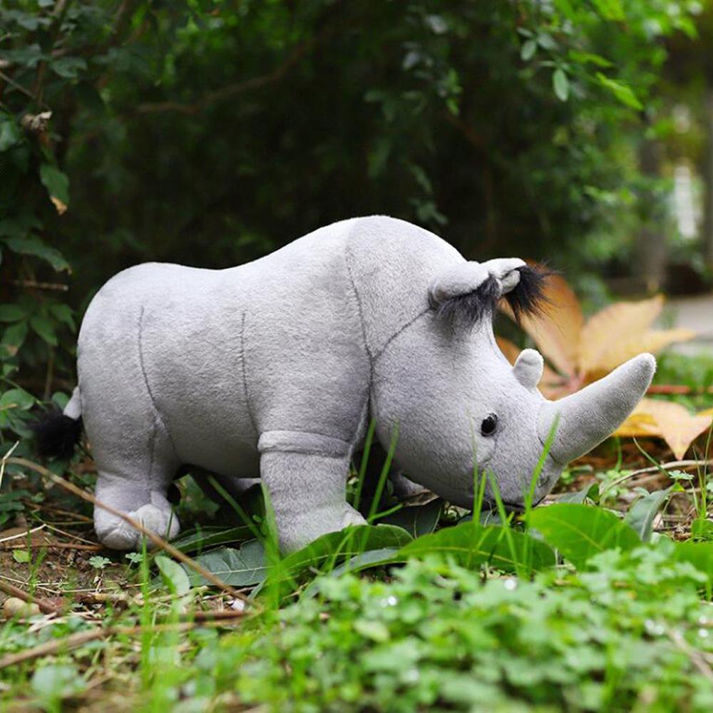 Simulated Rhinoceros Animal Stuffed Children Plush Toy