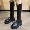 Long Boots Women's 2025 Autumn and Winter New Ins Thick-soled Thick-heeled High Knight Boots, But Knee-length Fashion Boots Are Versatile