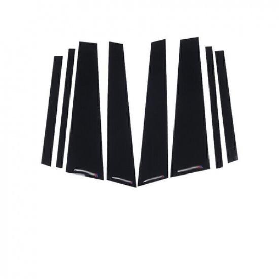 For BMW X3 G01 2018-2024 Gloss Black Window Center BC Pillar Molding Cover Trim