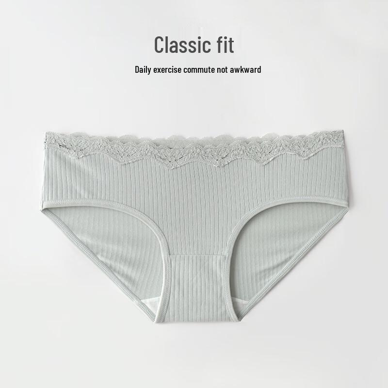 Christies Women's 10A Antibacterial Cotton Low-Rise Lace Underwear 3-Pack