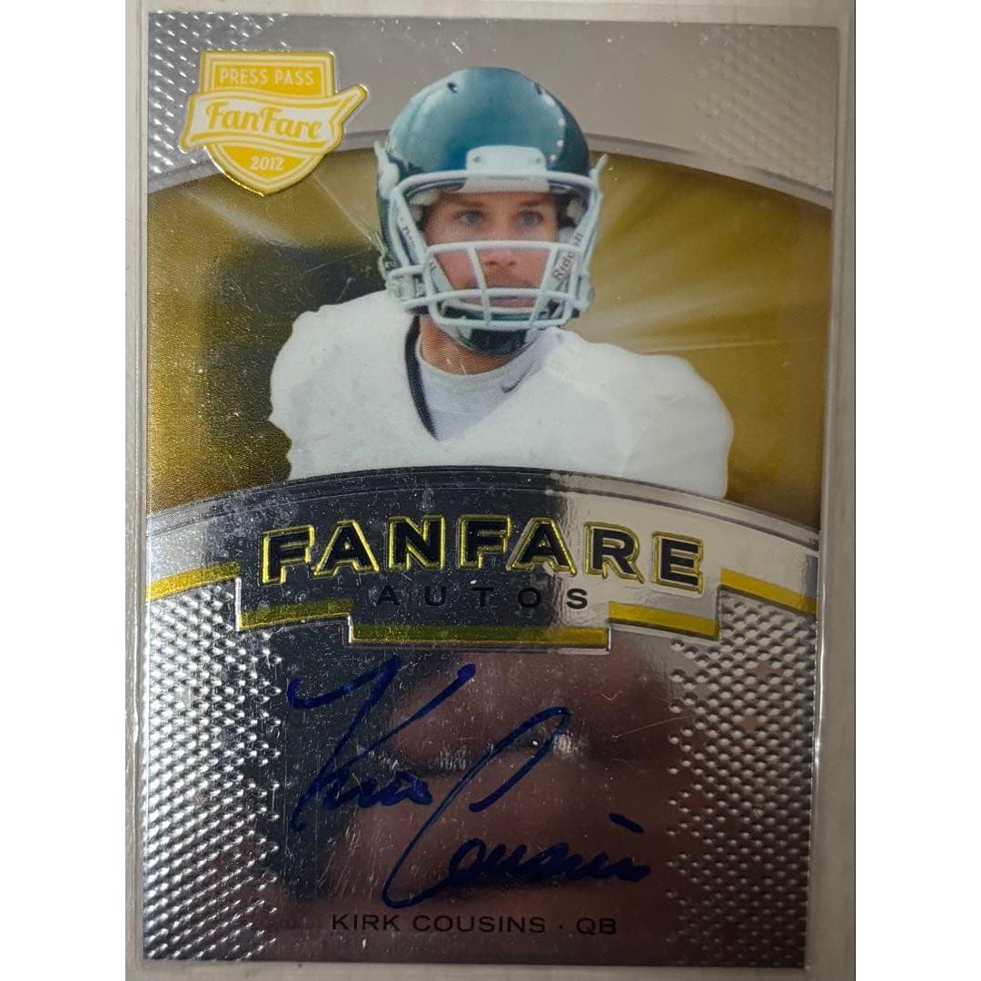 Used 2012 Press Pass Kirk Cousins Autograph Card