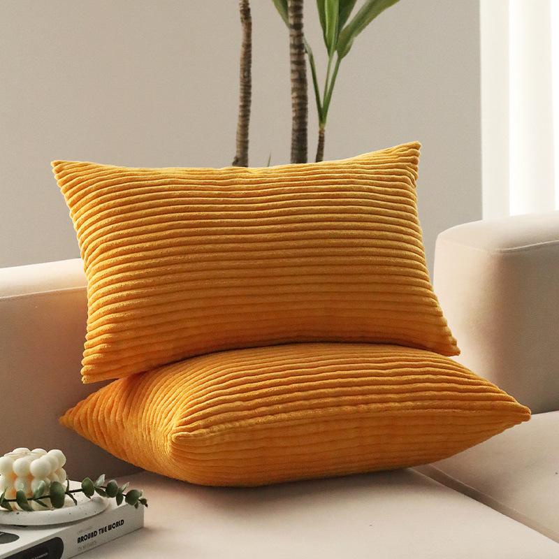 Kissenbezug aus Cordstoff Ins Style Gerader Samt Sofamodellzimmer Hotel Bed and Breakfast Kissen Rücken