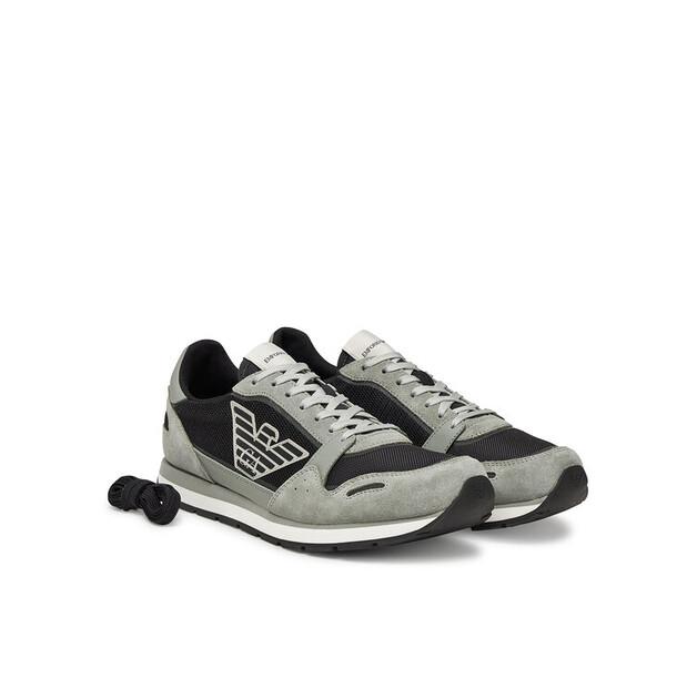 Мужские кроссовки Emporio Armani X4x537 xn730 u549 серые