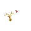 Boho Resin Deer Head And Swedish Sculpture Collectible Unique Wall Mount Figurine Decor for