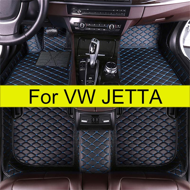 Car Floor Mats For VW Volkswagen JETTA 2012 2013 2014 2015 2016 2017 2018 Auto Foot Pads Carpet Cover Interior Accessories