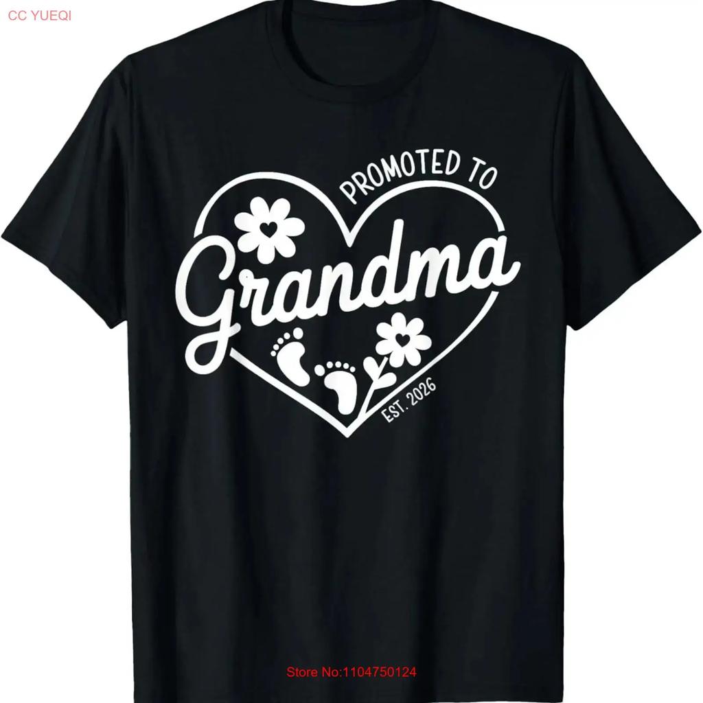Zur Oma befördert est 2026 Babyankündigung für T-Shirt Papa vintage Gewaschen Leicht Vielseitig Streetwear