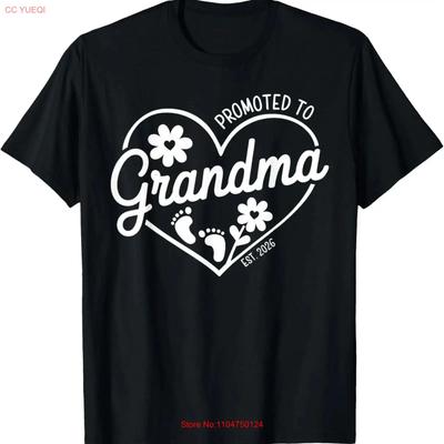 Zur Oma befördert est 2026 Babyankündigung für T-Shirt Papa vintage Gewaschen Leicht Vielseitig Streetwear