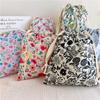 Large Capacity Travel Drawstring Bags Flower Print Underwear Storage Bags Clothes Organizer  Travel