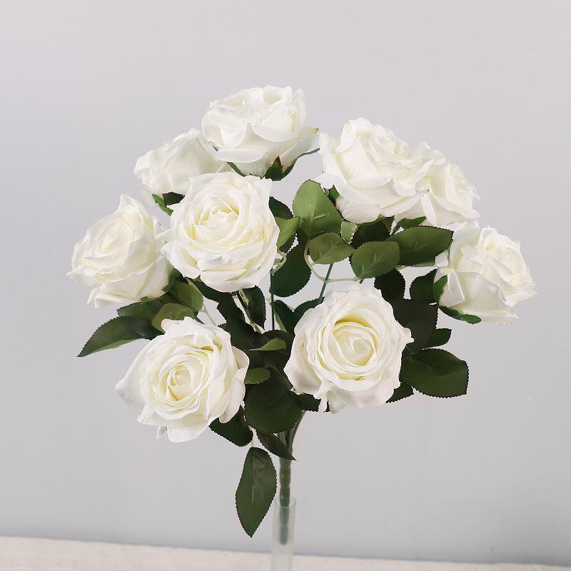 

Ornament living room dining table floral silk flowers, decorative imitation rose bouquet