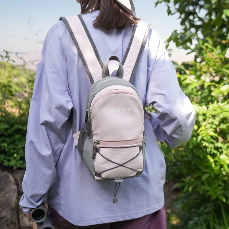 Schoolbag Wholesale Sports Backpack Fog Low Saturation Color Matching Backpack Couple Hiking Camping Versatile Backpack