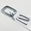 3D ABS Numbers Letters Q2 Q3 Q4 Q5 Q6 Q7 Q8 Emblem for 111a Q series Car Fender Trunk Rear Logo Sticker Black Silvera111