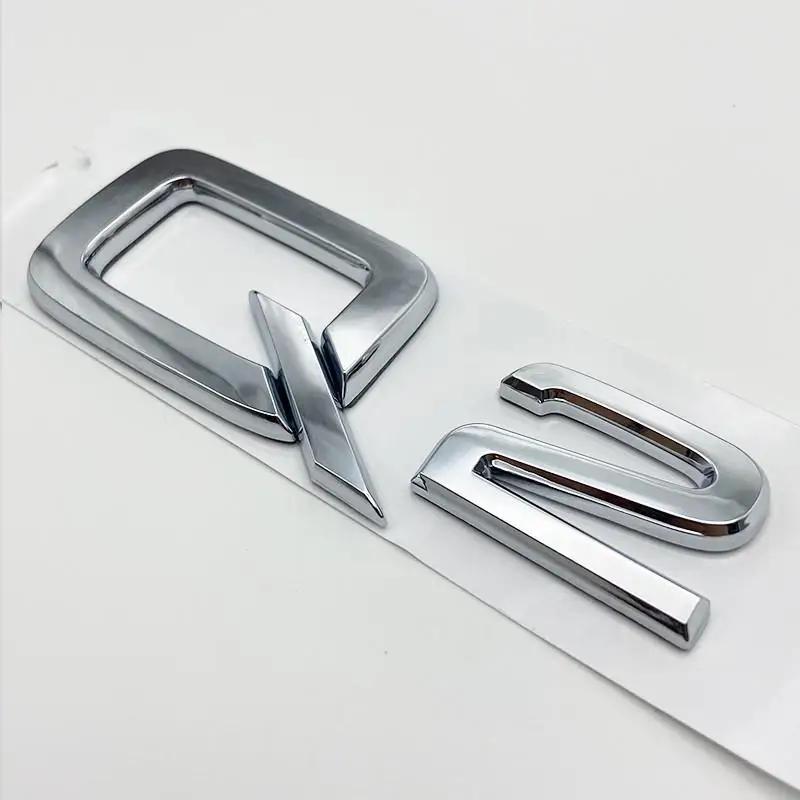 3D ABS Numbers Letters Q2 Q3 Q4 Q5 Q6 Q7 Q8 Emblem for 111a Q series Car Fender Trunk Rear Logo Sticker Black Silvera111