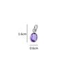 Amethyst Pendant: Minimalist 925 Sterling Silver Gemstone