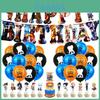 Naruto Ninja Birthday Party Supplies Decorate With Colorful Balloons Pull Flags And Cake Toppers
