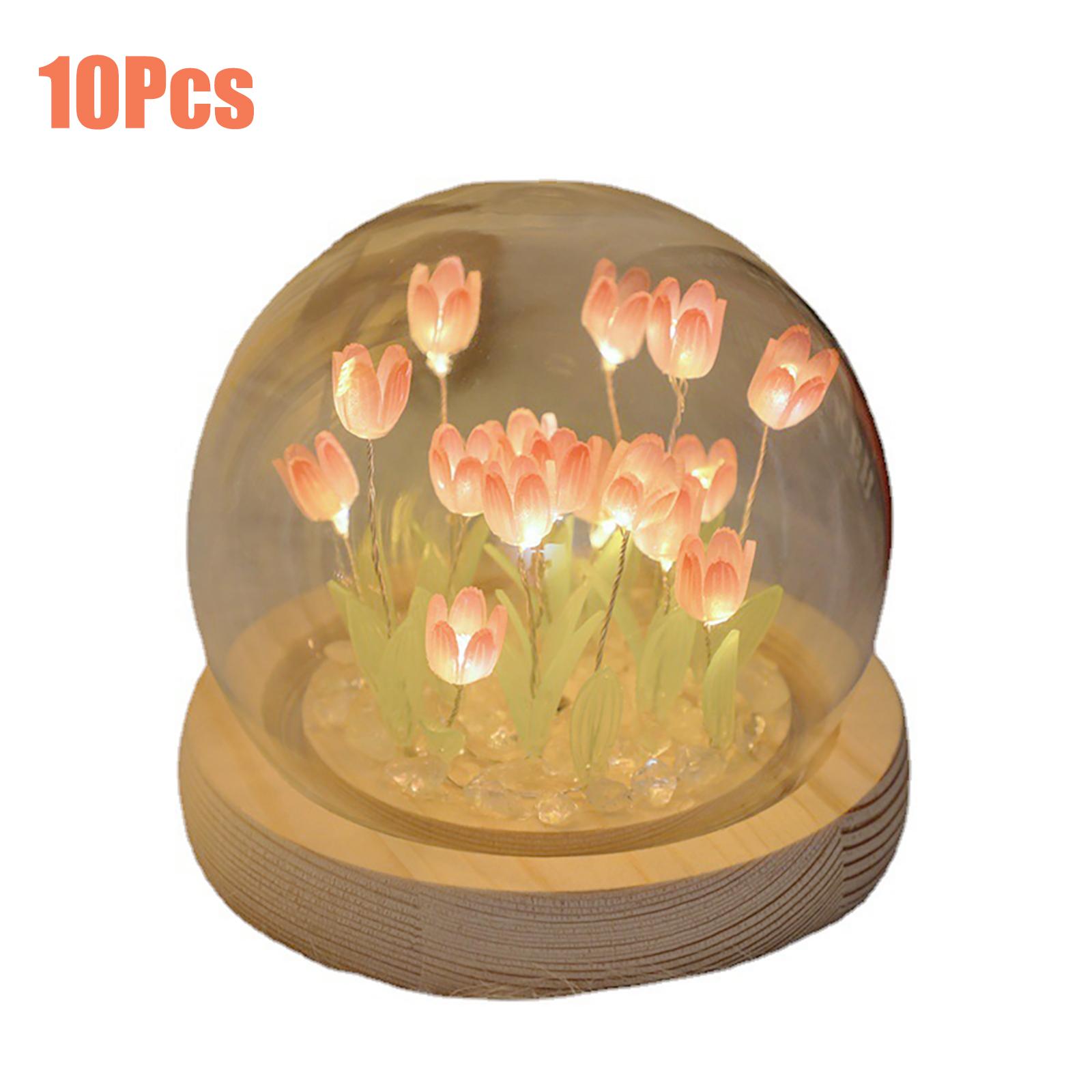 

DIY Тюльпан Ночной Светильник Подарочное Окружающее Украшение Светодиодный A