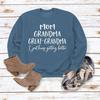 "European & American Fashion Grandma Letter Long-Sleeve T-Shirt, Autumn/Winter, Plus Size"