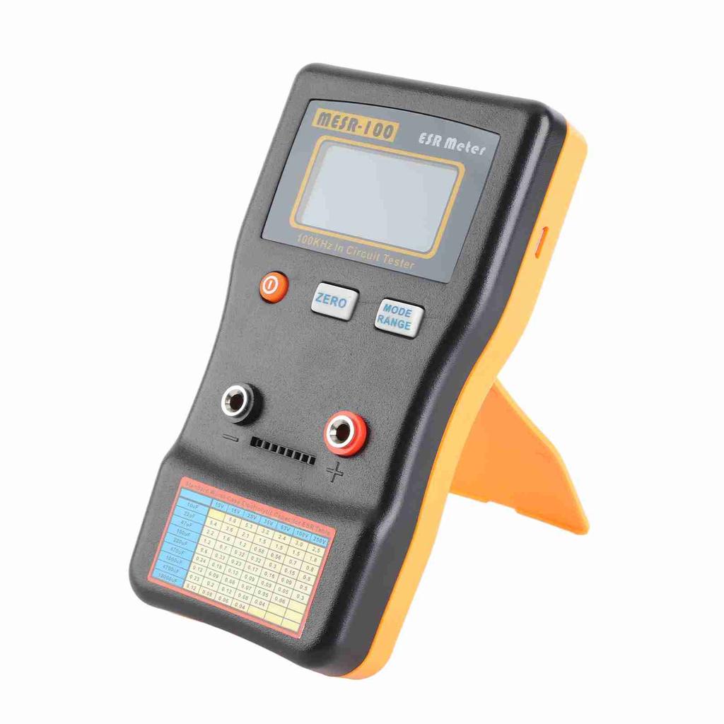MESR-100 Capacitance Ohm Meter Professional Measuring Internal Resistance of Capacitor Capacitance Circuit Tester LCD Display