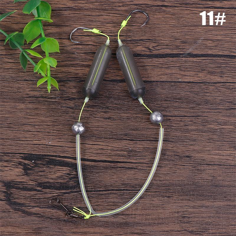 

1 шт. Основа против разделения Рыболовный крючок Двойной крючок для рыбалки на живую наживку с двойными бородками-фиксаторами наживки Высокоуглеродистая сталь 11