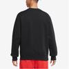 Nike Fleece Sport Casual Crew Neck Pullover Sweatshirt Men Tops Black DX0782-010
