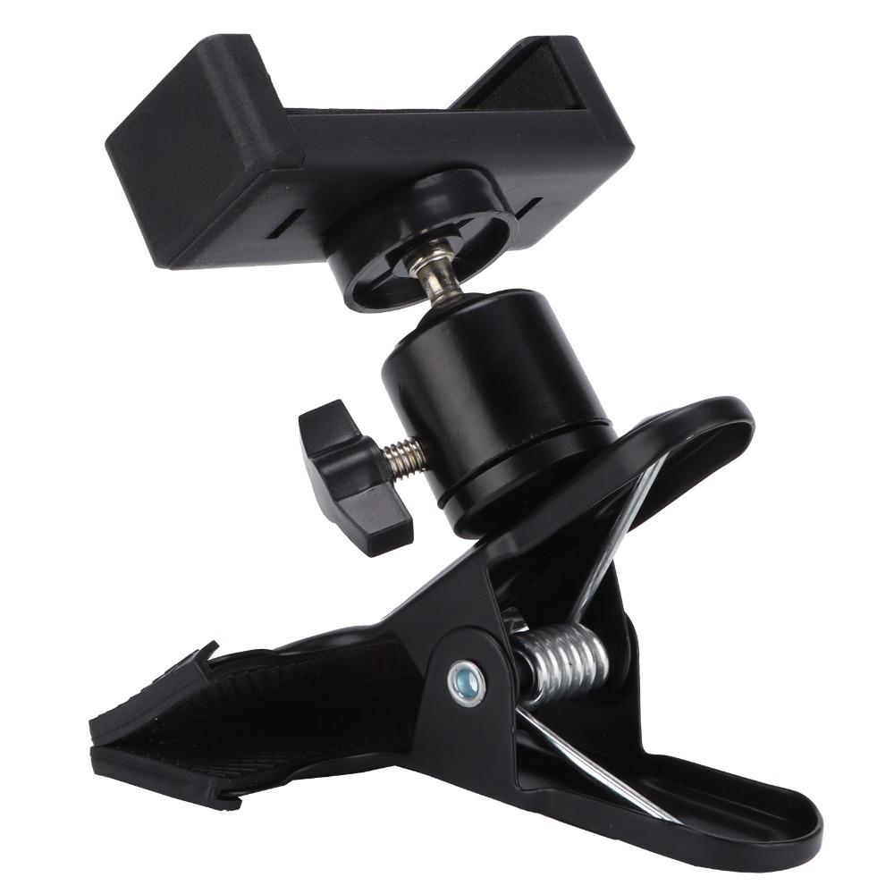 Clamp Design Headstock Phone Mount 360° Rotatable Guitar Clip Mount For Viewing