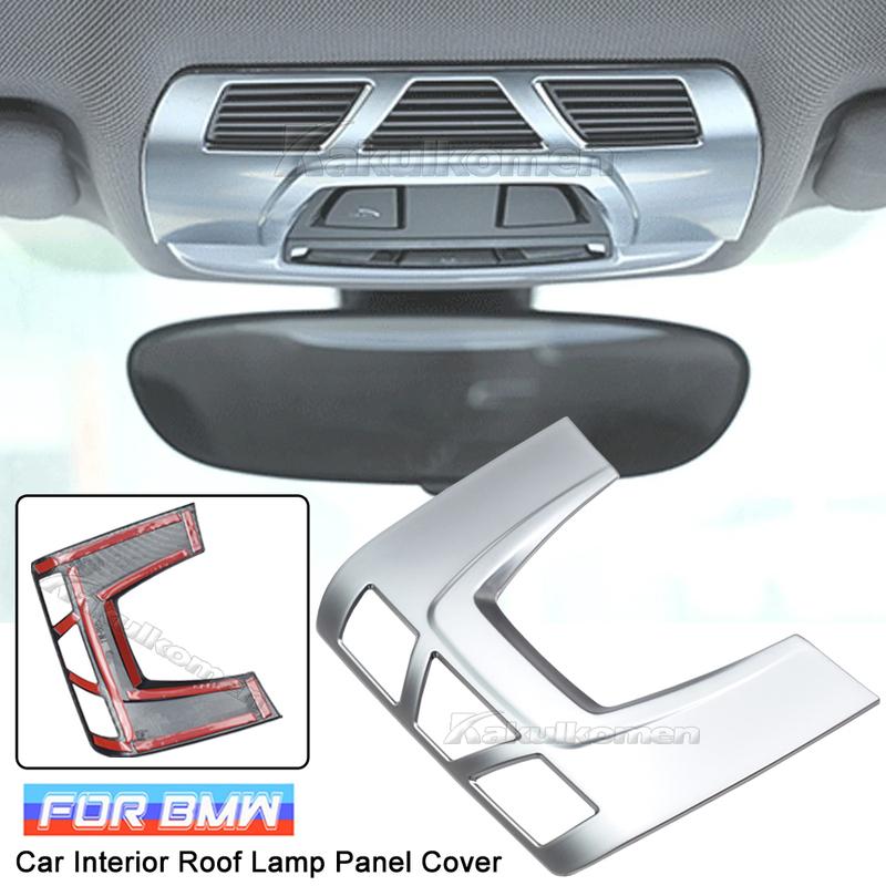 Carbon fibre Car Interior Front Reading Light Roof Lamp Panel Trim Cover For BMW 1 2 3 4 Series X1 X2 X5 X6 F20 F22 F45 F30 F15