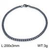 Jewelry Side Flat Chain Stainless Steel Chain, Simple Titanium Steel Men's Trend Hip-hop Bracelet Accessories