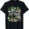 Pflanzenliebhaber und Gärtner_ Topf-Kopf Sukkulente Kurzarm-T-Shirt