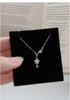 Sterling Silver Diamond Star Necklace for Women - Elegant and Fashionable Clavicle Chain