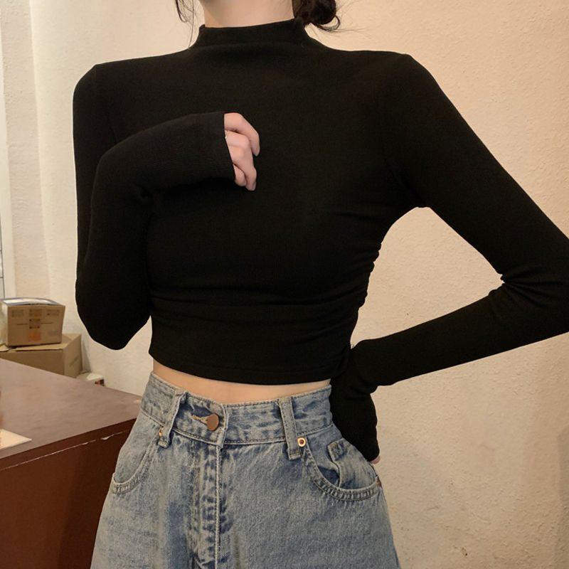 

Spicy Girl Women s Modal Off-Shoulder Slim Fit T-shirt - Pure Desire Korean Spring Style New Arrival S (Up to 85 Jin)