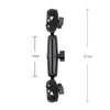 Motorcycle Bike Panoramic Monopod Handlebar Double Clip Bracket for Insta360 One X2 GoPro 11 10 9 Selfie Stick Camera Accessory