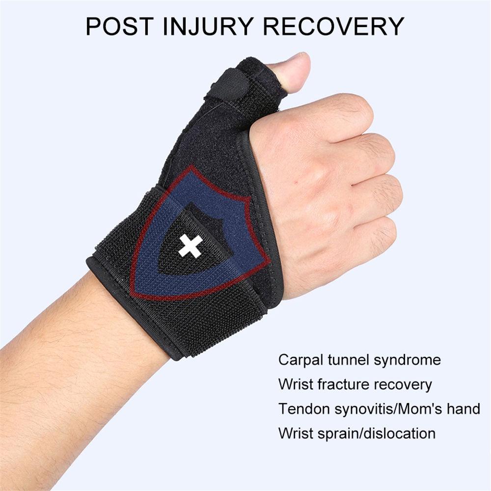 1 Pieza Soporte para Pulgar Protector de Muñeca Ajustable Soporte de Doble Resorte Deporte Esguince Lesión Recuperación de Tendón Férula para Dedos Hombres Mujeres
