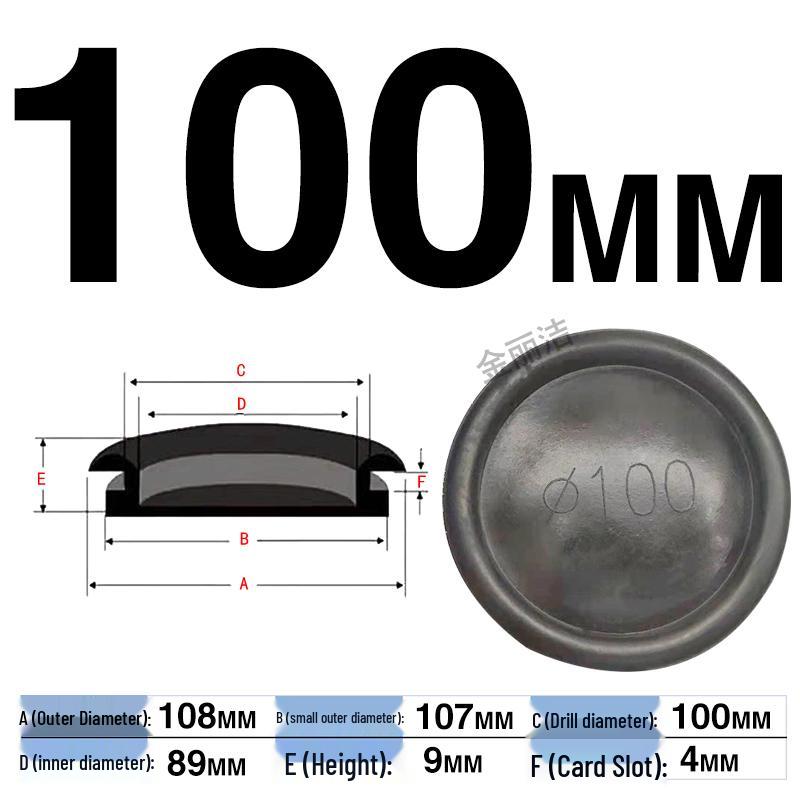 Waterproof Rubber Seal for Cable Outlets – Single-Sided Protection Ring, Hole Plug, and Cover for Electrical Cabinets
