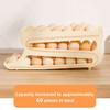 Multi-layer Slide Egg Storage Box Ladder Style Egg Box Large Capacity Automatic Rolling Refrigerator Egg Tray Organizer