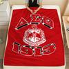 1PC Delta Sigma Theta Print Flannel Blanket, High quality All Seasons, Home Decor, Warmth and Comfort, Perfect for Christmas Gifts