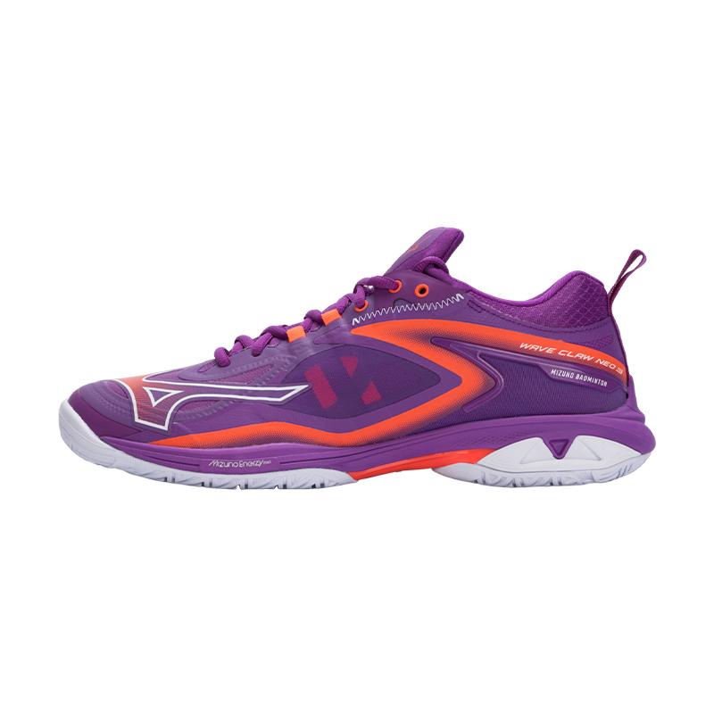 Mizuno Men's Purple Wave Claw Neo 3 Comfortable Versatile Stable Shock Absorbing Durable Non-Slip Low-Top Badminton Shoes Unisex Sneaker Midnight- 71Ga247342