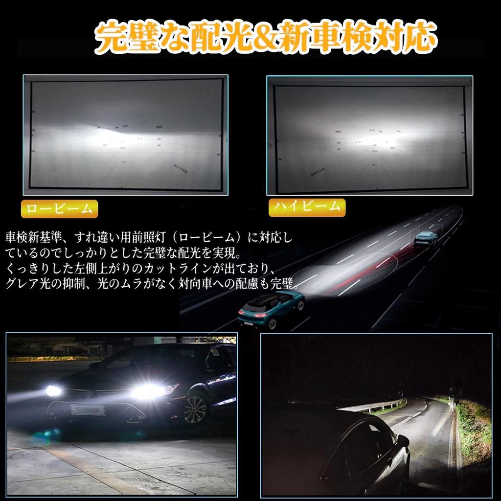 LTONXEN H4 LED Headlight, For Vehicle Inspection, Fanless, Integrated H4, HI/LO Switching, LED Bulb,